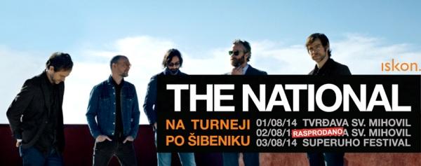 Potvrđen novi, dodatni koncert 1. kolovoza – The National na trodnevnoj mini turneji u Šibeniku
