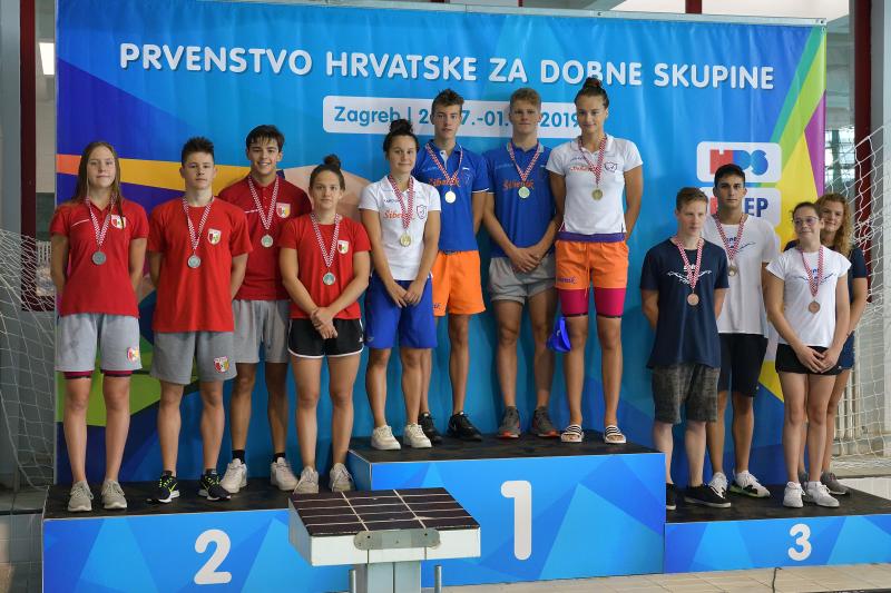 Plivački klub Šibenik osvojio 20 medalja na prvenstvu Hrvatske