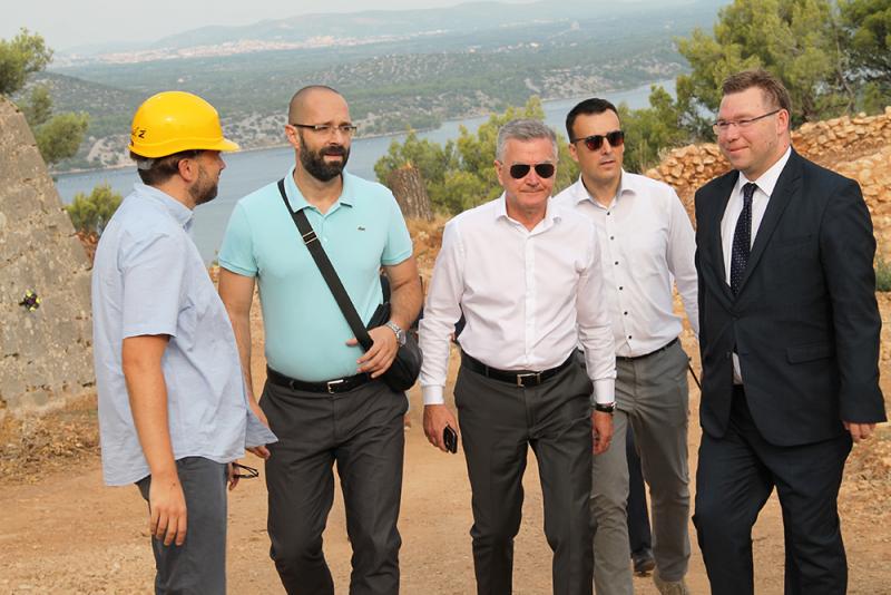 Ministar Marko Pavić obišao radove na šibenskoj tvrđavi sv. Ivana