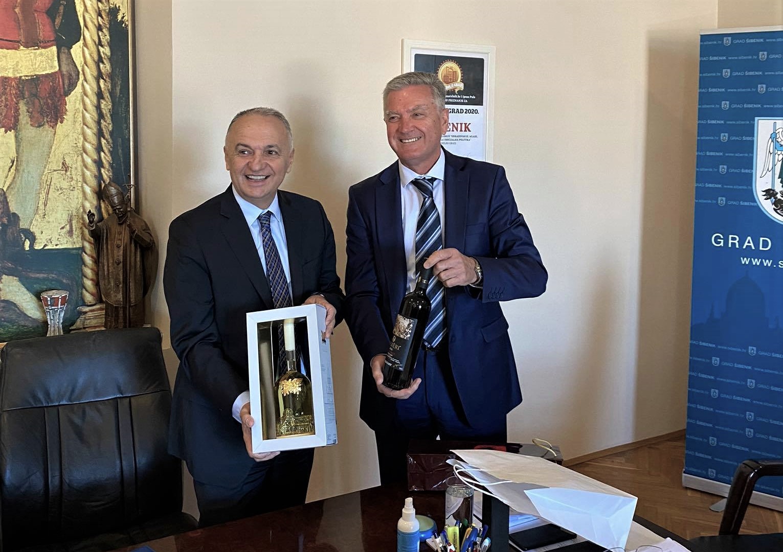 Albanski veleposlanik Riza Poda posjetio gradonačelnika Željka Burića
