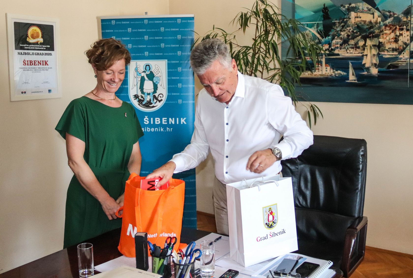 Gradonačelnik Burić primio Charlotte van Baak, veleposlanicu Kraljevine Nizozemske 