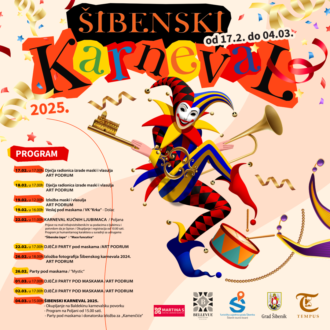 Šibenik se sprema za nezaboravni Šibenski karneval 2025. 